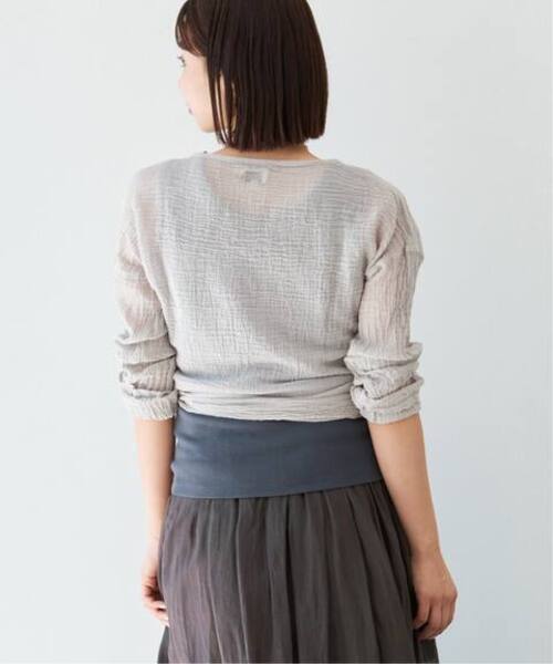 LES ATELIERS FRANCAIS DE CONFECTION(レアトリエフランセデコンフェクション)の「《追加》LES ATELIERS FRANCAIS DE CONFECTION T Manches Longues PE26TSMLGDC(シャツ/ブラウス・レディース・グレー/アイボリー・FREE)」の20枚目の写真