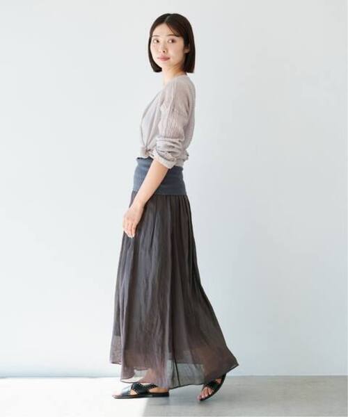 LES ATELIERS FRANCAIS DE CONFECTION(レアトリエフランセデコンフェクション)の「《追加》LES ATELIERS FRANCAIS DE CONFECTION T Manches Longues PE26TSMLGDC(シャツ/ブラウス・レディース・グレー/アイボリー・FREE)」の21枚目の写真