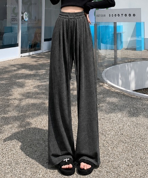 NANEA（ナネア）の「カットイージーパンツ（スウェットパンツ・レディース・チャコールグレー/ブラック/グレー・MEDIUM）」の10枚目の写真