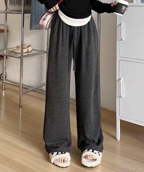 NANEA（ナネア）の「カットイージーパンツ（スウェットパンツ・レディース・チャコールグレー/ブラック/グレー・MEDIUM）」の11枚目の写真