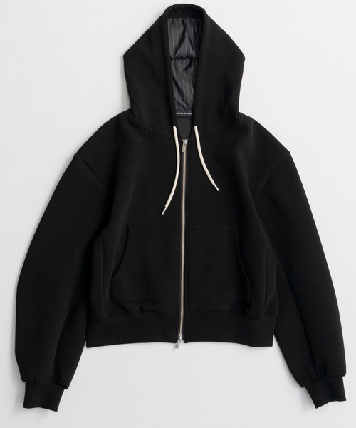 MAISON SPECIAL(メゾンスペシャル)の「Cardboard Hoodie/ダンボールパーカー(パーカー・レディース・グレー/グリーン/ブラック・FREE)」の2枚目の写真