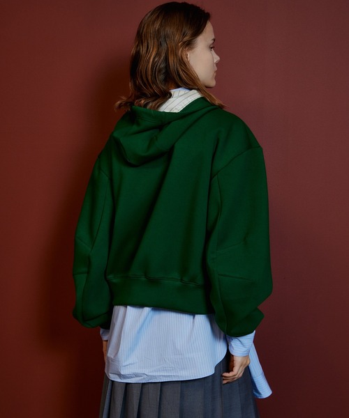 MAISON SPECIAL(メゾンスペシャル)の「Cardboard Hoodie/ダンボールパーカー(パーカー・レディース・グレー/グリーン/ブラック・FREE)」の21枚目の写真
