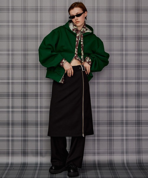 MAISON SPECIAL(メゾンスペシャル)の「Cardboard Hoodie/ダンボールパーカー(パーカー・レディース・グレー/グリーン/ブラック・FREE)」の17枚目の写真