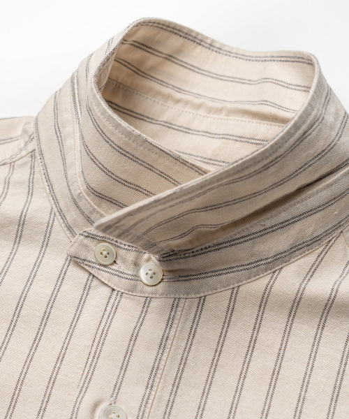 EDINBURGH CLUB（エディンバラクラブ）の「PULLOVER OXFORD STRIPED SHIRT (IVORY)（シャツ/ブラウス・メンズ・アイボリー・SMALL/MEDIUM/LARGE）」の4枚目の写真