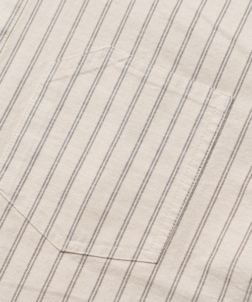 EDINBURGH CLUB（エディンバラクラブ）の「PULLOVER OXFORD STRIPED SHIRT (IVORY)（シャツ/ブラウス・メンズ・アイボリー・SMALL/MEDIUM/LARGE）」の5枚目の写真
