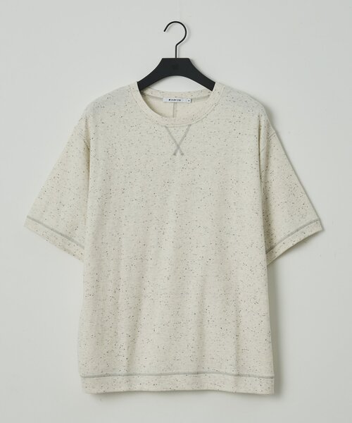 COLONY 2139(コロニートゥーワンスリーナイン)の「ネップリラックス半袖TEE(Tシャツ/カットソー・メンズ・アイボリー/ブラック・LARGE/MEDIUM)」の1枚目の写真