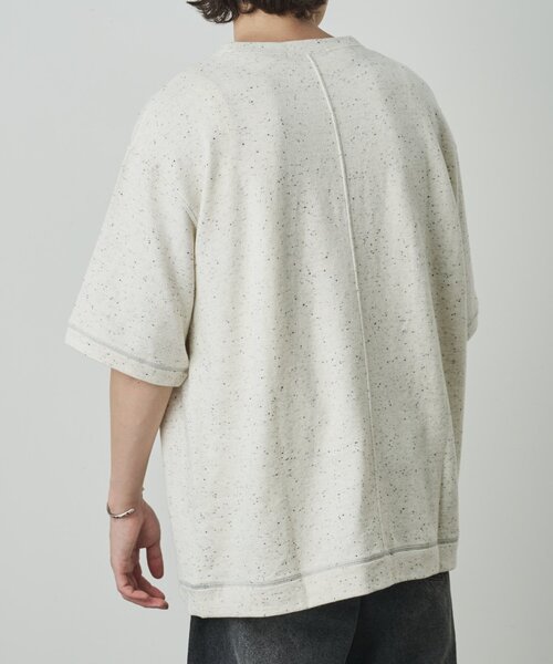 COLONY 2139(コロニートゥーワンスリーナイン)の「ネップリラックス半袖TEE(Tシャツ/カットソー・メンズ・アイボリー/ブラック・LARGE/MEDIUM)」の5枚目の写真