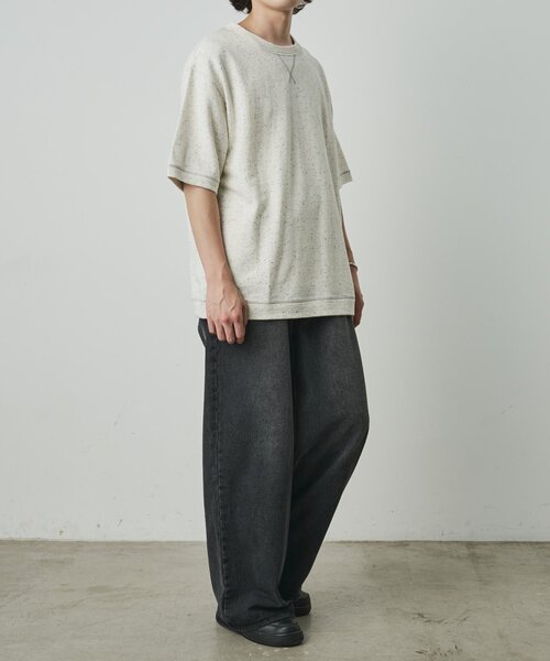 COLONY 2139(コロニートゥーワンスリーナイン)の「ネップリラックス半袖TEE(Tシャツ/カットソー・メンズ・アイボリー/ブラック・LARGE/MEDIUM)」の10枚目の写真