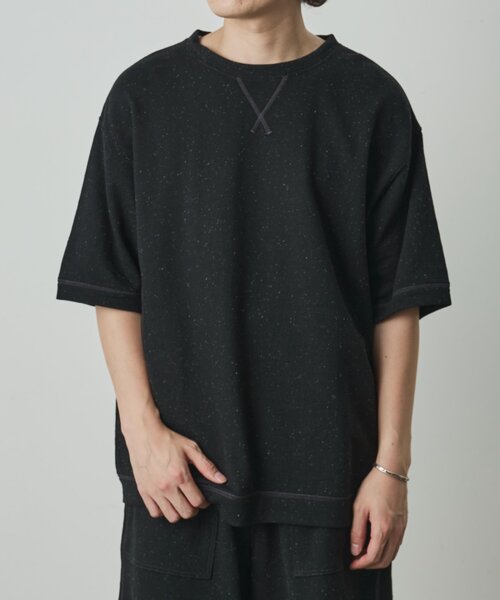 COLONY 2139(コロニートゥーワンスリーナイン)の「ネップリラックス半袖TEE(Tシャツ/カットソー・メンズ・アイボリー/ブラック・LARGE/MEDIUM)」の11枚目の写真