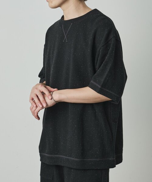 COLONY 2139(コロニートゥーワンスリーナイン)の「ネップリラックス半袖TEE(Tシャツ/カットソー・メンズ・アイボリー/ブラック・LARGE/MEDIUM)」の12枚目の写真