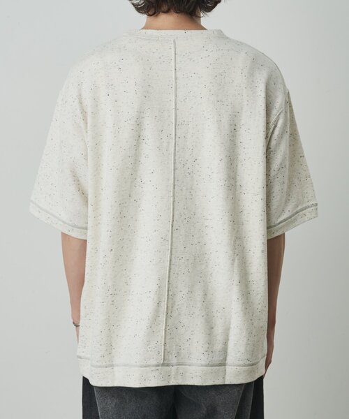 COLONY 2139(コロニートゥーワンスリーナイン)の「ネップリラックス半袖TEE(Tシャツ/カットソー・メンズ・アイボリー/ブラック・LARGE/MEDIUM)」の21枚目の写真