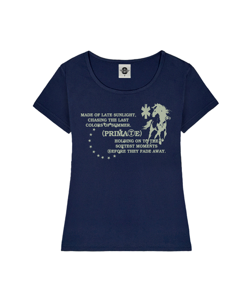 PRIMATE(プライメイト)の「FADE レディース Uネック スリムフィット 半袖Tシャツ 6 COLORS(Tシャツ/カットソー・レディース・ホワイト/ミックスグレー/ネイビー/ピンク/ブラック/ミント・MEDIUM/SMALL)」の5枚目の写真