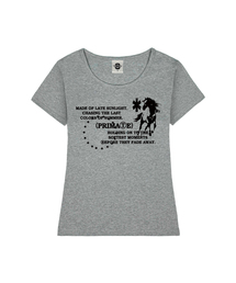 FADE レディース Uネック スリムフィット 半袖Tシャツ 6 COLORS