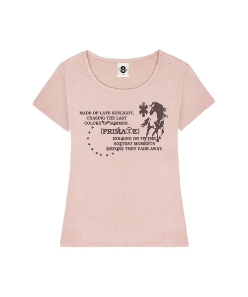 PRIMATE(プライメイト)の「FADE レディース Uネック スリムフィット 半袖Tシャツ 6 COLORS(Tシャツ/カットソー・レディース・ホワイト/ミックスグレー/ネイビー/ピンク/ブラック/ミント・MEDIUM/SMALL)」の6枚目の写真