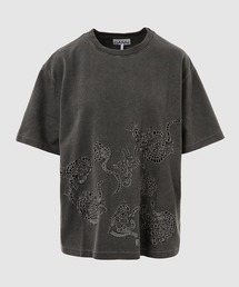 Heavy cotton Jersey Embroidery Anglais