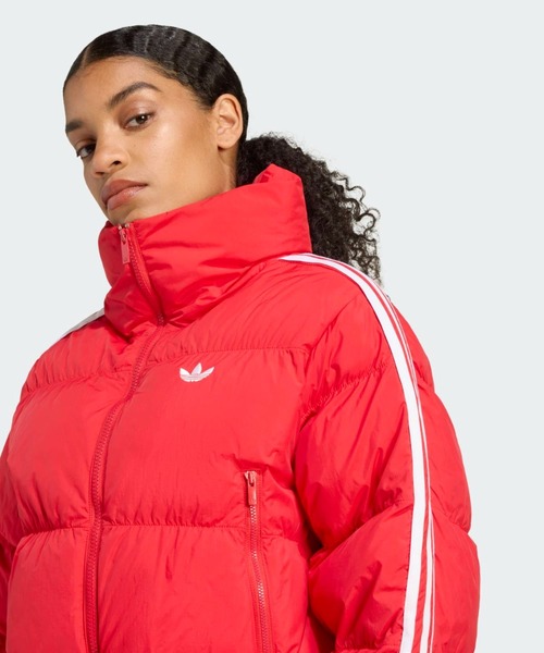 adidas(アディダス)の「アディカラー クロップド合成ダウン パファー / アディダスオリジナルス adidas Originals(ダウンジャケット/コート・レディース・レッド・XX-LARGE/3XL/LARGE/MEDIUM/SMALL/X-LARGE/X-SMALL)」の5枚目の写真