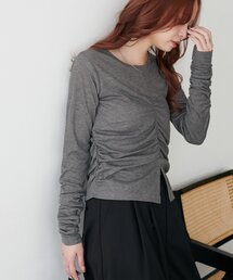 【WEB限定】シャーリングトップス