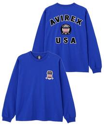 SIGNATURE VARSITY LOGO LONGSLEEVE T-SHIRT / シグネチャーバーシティー ロゴ 長袖Tシャツ / AVIREX / アヴィレックス
