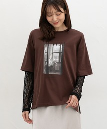 【UVカット】レイヤード風Tシャツ