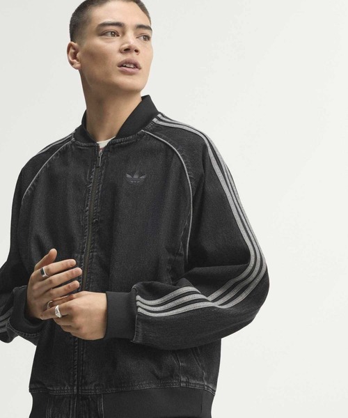 adidas（アディダス）の「SST アディカラー デニム トラックトップ（ジャージ） / アディダスオリジナルス adidas Originals（デニムジャケット・メンズ・ブラック・3XL/X-SMALL/SMALL/MEDIUM/LARGE/X-LARGE/XX-LARGE）」の17枚目の写真