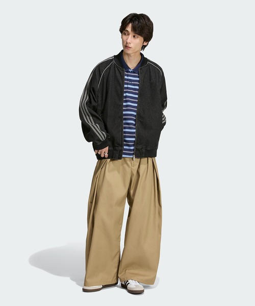 adidas（アディダス）の「SST アディカラー デニム トラックトップ（ジャージ） / アディダスオリジナルス adidas Originals（デニムジャケット・メンズ・ブラック・3XL/X-SMALL/SMALL/MEDIUM/LARGE/X-LARGE/XX-LARGE）」の14枚目の写真