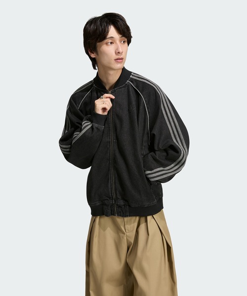 adidas（アディダス）の「SST アディカラー デニム トラックトップ（ジャージ） / アディダスオリジナルス adidas Originals（デニムジャケット・メンズ・ブラック・3XL/X-SMALL/SMALL/MEDIUM/LARGE/X-LARGE/XX-LARGE）」の15枚目の写真