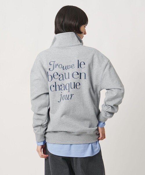 NOMADIS（ノマディス）の「【別注】＜NOMADIS＞ハーフジップ スウェット ‐united LOVE project 2026（Tシャツ/カットソー・レディース・レッド/グレー系・-）」の3枚目の写真