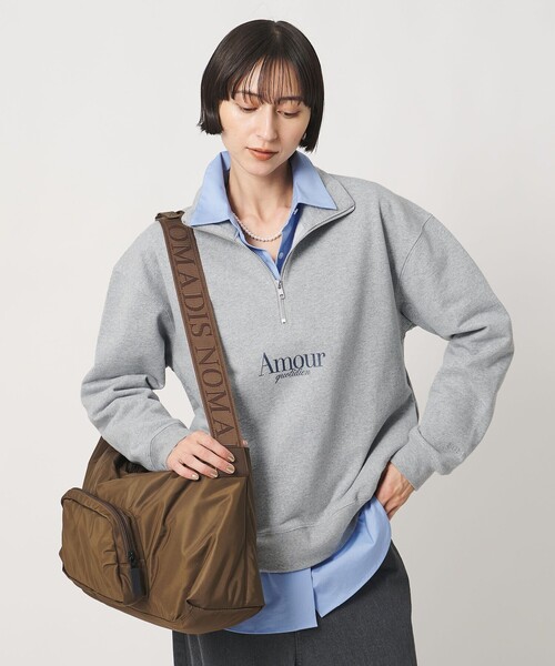 NOMADIS（ノマディス）の「【別注】＜NOMADIS＞ハーフジップ スウェット ‐united LOVE project 2026（Tシャツ/カットソー・レディース・レッド/グレー系・-）」の5枚目の写真