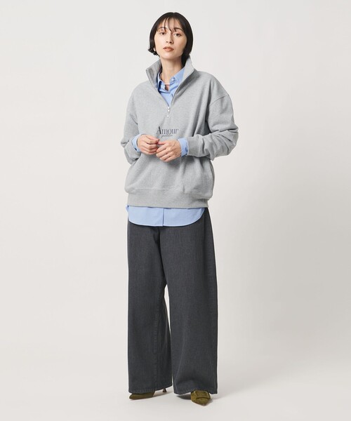 NOMADIS（ノマディス）の「【別注】＜NOMADIS＞ハーフジップ スウェット ‐united LOVE project 2026（Tシャツ/カットソー・レディース・レッド/グレー系・-）」の6枚目の写真
