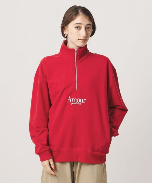 NOMADIS（ノマディス）の「【別注】＜NOMADIS＞ハーフジップ スウェット ‐united LOVE project 2026（Tシャツ/カットソー・レディース・レッド/グレー系・-）」の9枚目の写真