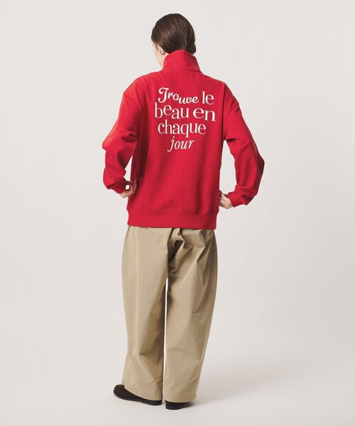 NOMADIS（ノマディス）の「【別注】＜NOMADIS＞ハーフジップ スウェット ‐united LOVE project 2026（Tシャツ/カットソー・レディース・レッド/グレー系・-）」の11枚目の写真