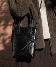 【Leathen Leather（レーセンレザー）】マグネット開閉 縦型ミニ2WAYバッグ lea-handbag-7-10【RBT】