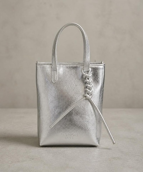 Burner(バーナー)の「【Leathen Leather(レーセンレザー)】マグネット開閉 縦型ミニ2WAYバッグ lea-handbag-7-10【RBT】(ハンドバッグ・メンズ・ブラック/シルバー・FREE)」の21枚目の写真