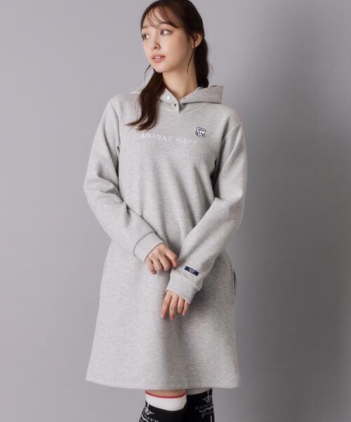 adabat(アダバット)の「【ADABAT NAVY】長袖フーディワンピース(ワンピース・レディース・グレー/ネイビー・42/40/38)」の20枚目の写真