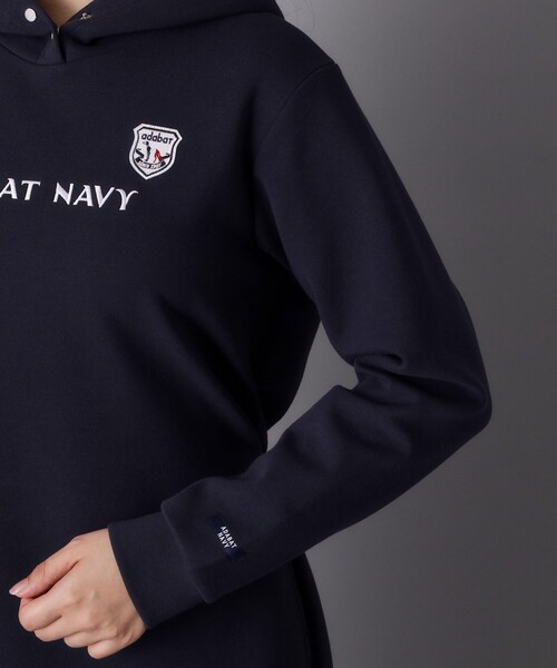 adabat(アダバット)の「【ADABAT NAVY】長袖フーディワンピース(ワンピース・レディース・グレー/ネイビー・42/40/38)」の10枚目の写真