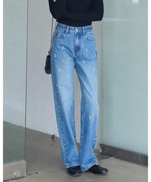 BIRTHDAY BASH（バースデイバッシュ）の「BB BIJOU STRAIGHT DENIM(ビジューストレートデニム)（デニムパンツ）」