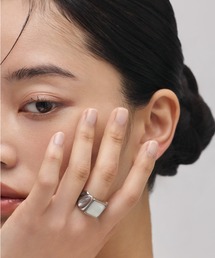 【金属アレルギー対応】nuance stone ring ニュアンス ストーンリング サージカルステンレス