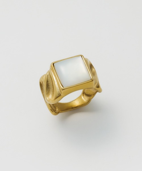ciite' surgical stainless(シーテサージカルステンレス)の「【金属アレルギー対応】nuance stone ring ニュアンス ストーンリング サージカルステンレス(リング・レディース・ゴールド/シルバー・9号/13号/11号/15号/17号)」の1枚目の写真