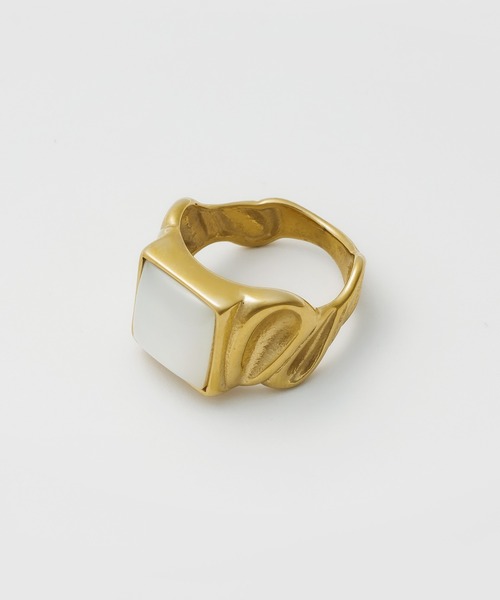 ciite' surgical stainless(シーテサージカルステンレス)の「【金属アレルギー対応】nuance stone ring ニュアンス ストーンリング サージカルステンレス(リング・レディース・ゴールド/シルバー・9号/13号/11号/15号/17号)」の8枚目の写真