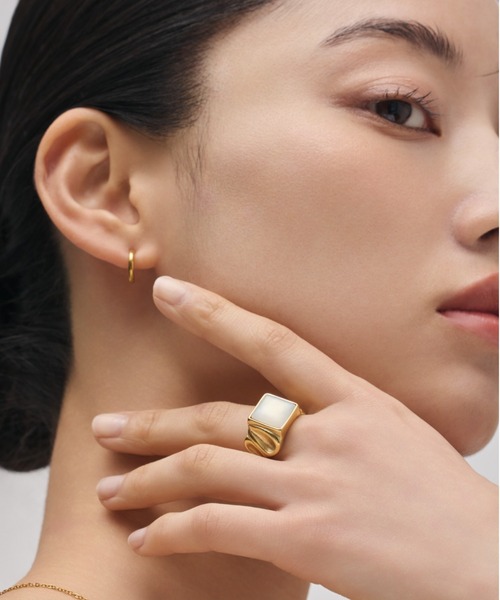 ciite' surgical stainless(シーテサージカルステンレス)の「【金属アレルギー対応】nuance stone ring ニュアンス ストーンリング サージカルステンレス(リング・レディース・ゴールド/シルバー・9号/13号/11号/15号/17号)」の17枚目の写真