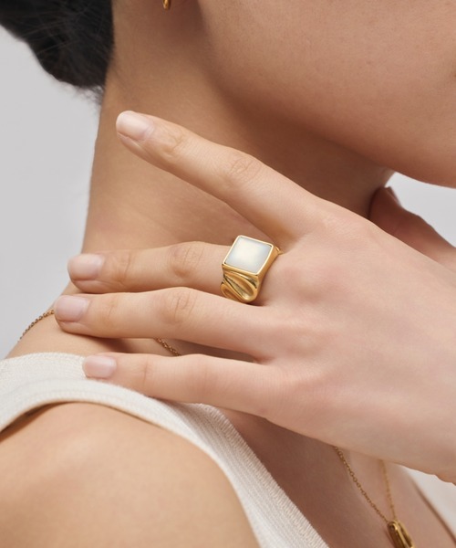 ciite' surgical stainless(シーテサージカルステンレス)の「【金属アレルギー対応】nuance stone ring ニュアンス ストーンリング サージカルステンレス(リング・レディース・ゴールド/シルバー・9号/13号/11号/15号/17号)」の18枚目の写真