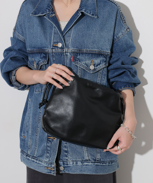 VELETTO(ベレット)の「【VELETTO/ヴェレット】 キンチャクBAG(クラッチバッグ・レディース・ブラック/ブラウン/アイボリー・FREE)」の3枚目の写真