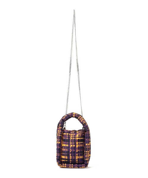 Ray BEAMS(レイビームス)の「【別注】Casselini × Ray BEAMS / ミューズ ボックス ミニ バッグ(トートバッグ・レディース・パープル/ブラック・ONE SIZE)」の3枚目の写真