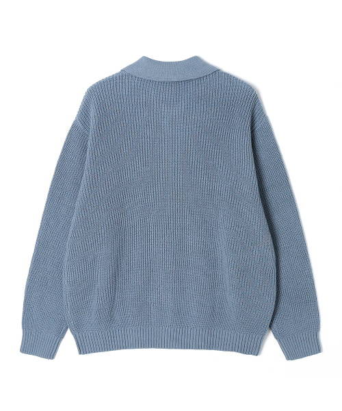 ADHOC(アドホック)の「男性ボタン留めカラーカーディガン (スカイブルー) (HC3GD05)(カーディガン/ボレロ・メンズ・その他・105/100)」の2枚目の写真
