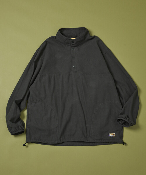 FREAK'S STORE（フリークスストア）の「FREAK'S STORE for BEACH & FES フランネル ハーフスナップ スタンドカラー プルオーバーシャツ（シャツ/ブラウス・メンズ・ブラック/チャコールグレー/ブラウン/ブルー・SMALL/MEDIUM/LARGE）」の7枚目の写真