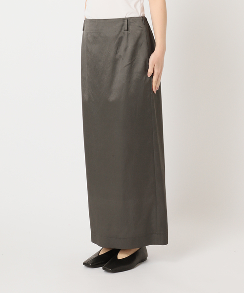 CITYSHOP（シティーショップ）の「PIGMENT SATIN スカート（スカート・レディース・ブラック・38/36）」の2枚目の写真