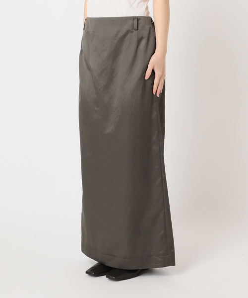 CITYSHOP（シティーショップ）の「PIGMENT SATIN スカート（スカート・レディース・ブラック・38/36）」の3枚目の写真