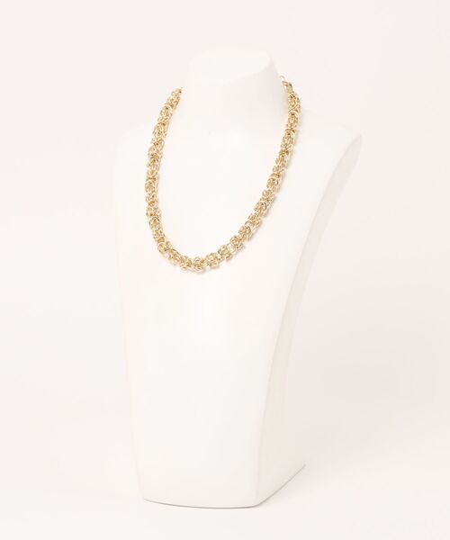 IRIS47(イリスフォーセブン)の「【IRIS 47】weave necklace/ウィーヴ ネックレス ボリューム チェーン(ネックレス・レディース・シルバー/ゴールド・FREE)」の12枚目の写真