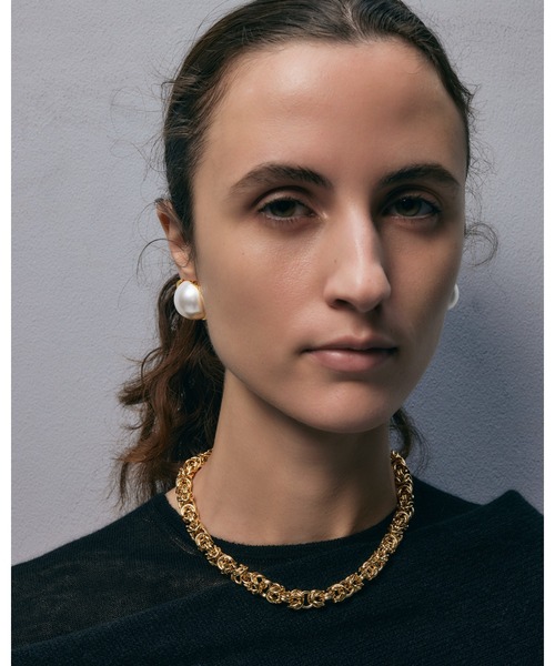 IRIS47(イリスフォーセブン)の「【IRIS 47】weave necklace/ウィーヴ ネックレス ボリューム チェーン(ネックレス・レディース・シルバー/ゴールド・FREE)」の4枚目の写真