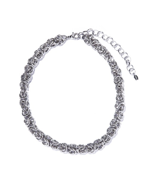 IRIS47(イリスフォーセブン)の「【IRIS 47】weave necklace/ウィーヴ ネックレス ボリューム チェーン(ネックレス・レディース・シルバー/ゴールド・FREE)」の6枚目の写真